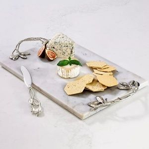 MICHAEL ARAM Laurel Cheese Board with Knife New